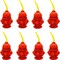 4E's Novelty 10 Pack Fire Hydrant Cups 12oz - Firefighter Birthday Party Decorations, Fireman Theme Party Supplies